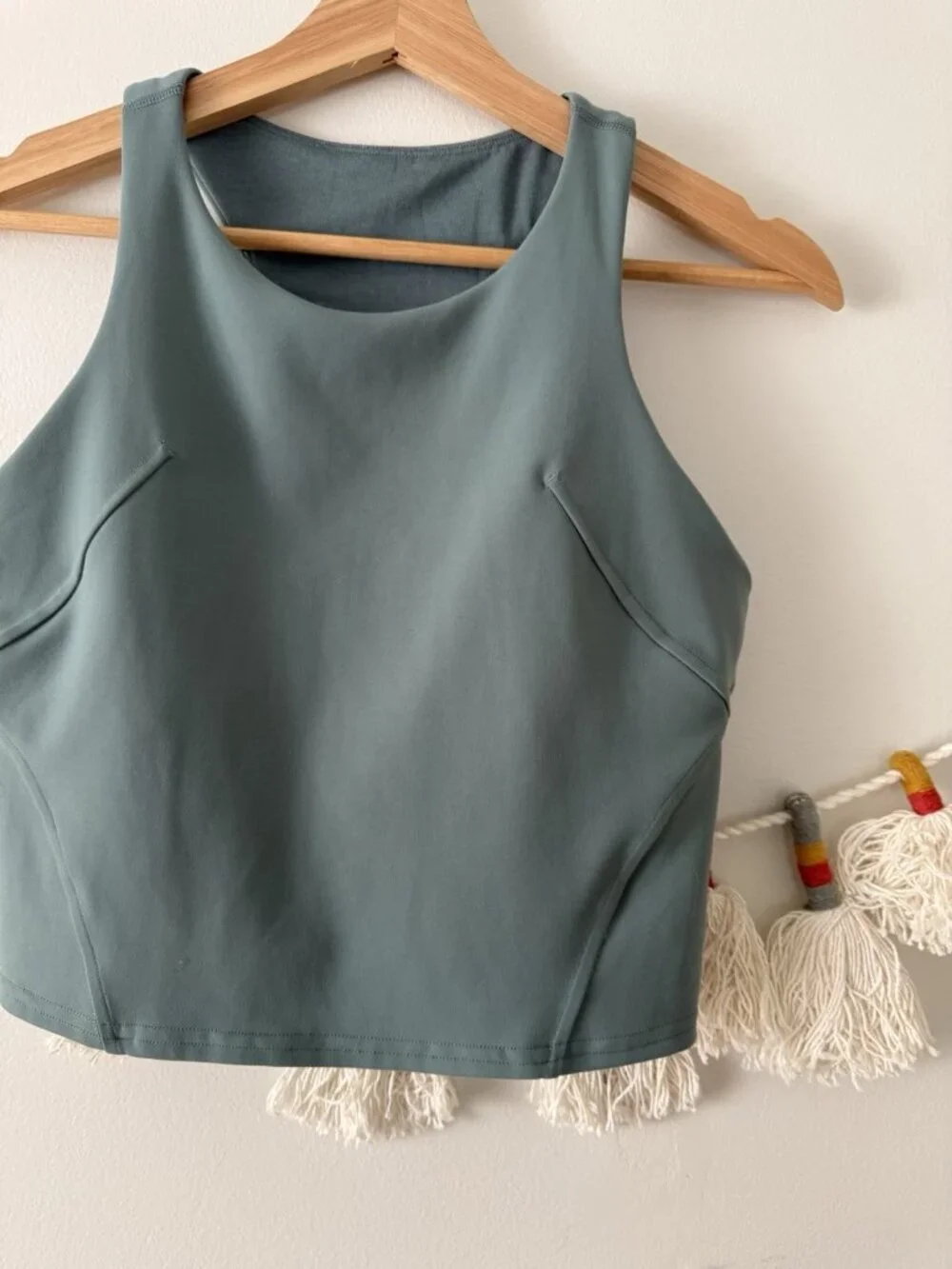 Lululemon Invigorate Training Tank Top Tidewater Teal Run Outdoor Pilates Yoga 8